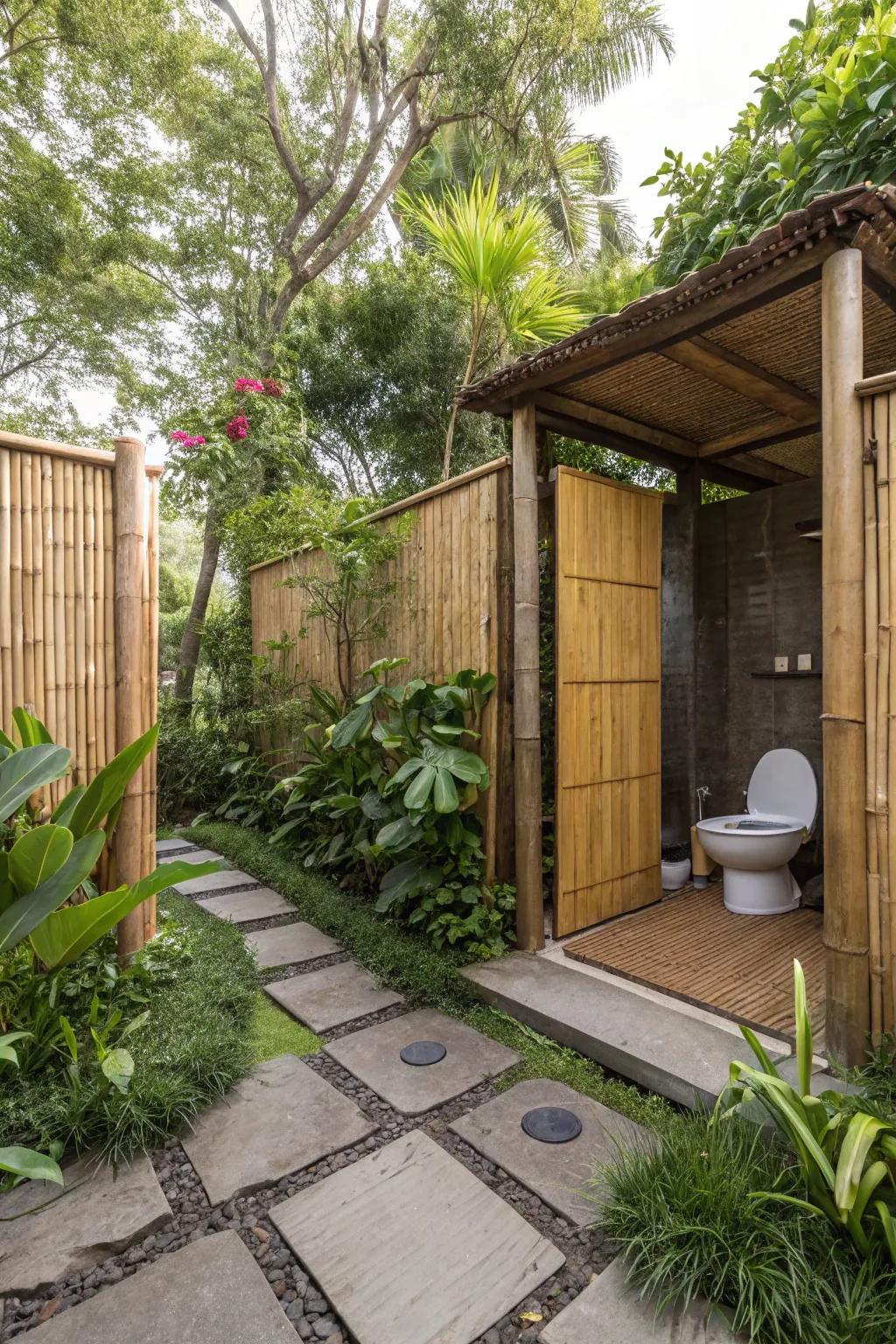 Imaginative privacy using natural components.