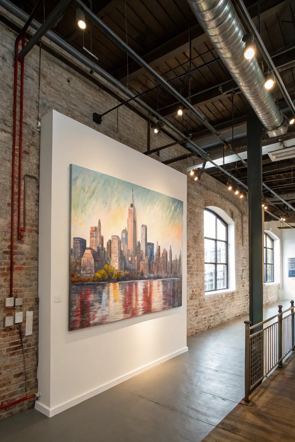 Urban landscapes reimagined through art.