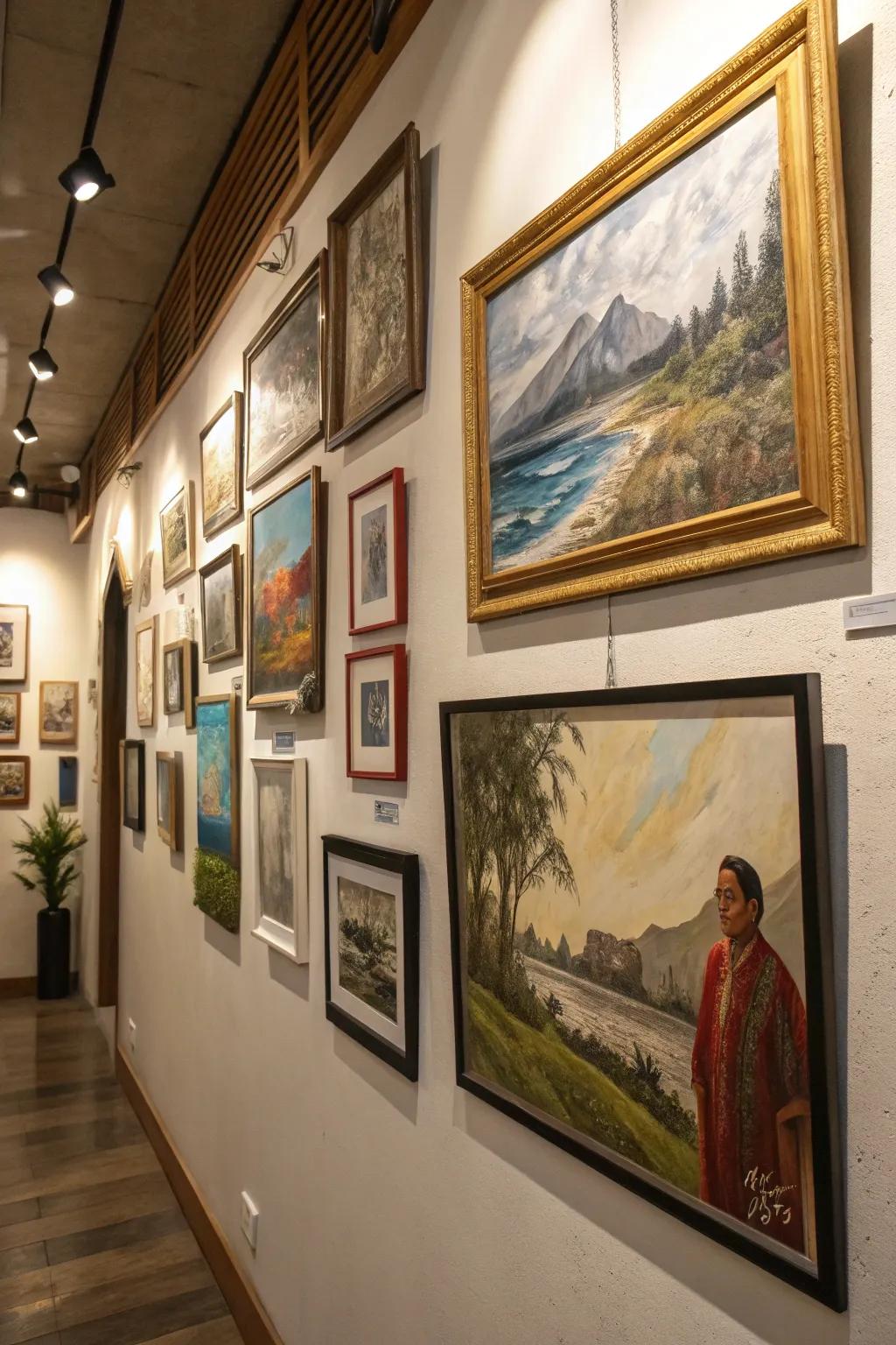 Contemporary and traditional frames blended for a diverse appearance.