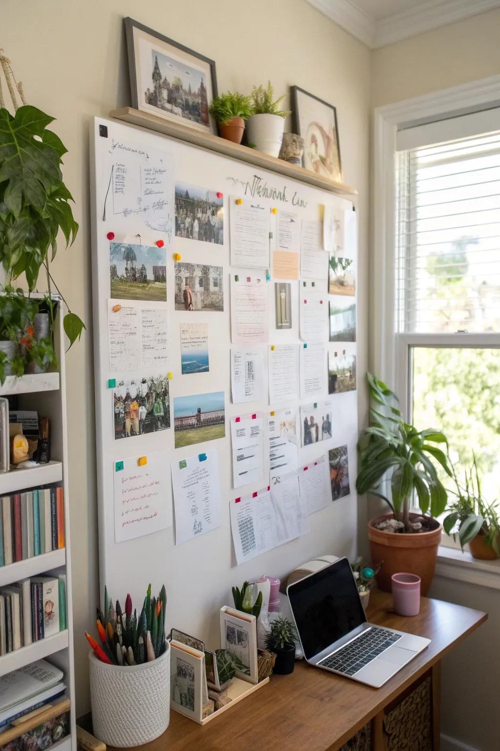 Keep motivation high with a visual representation of your goals on your whiteboard.