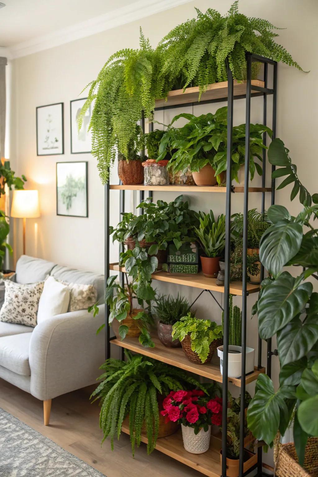 An indoor garden ambiance brings elements of nature inside your dwelling.
