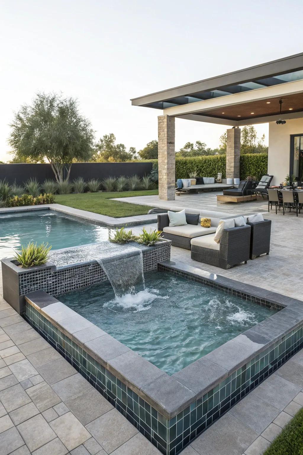 A personal spa or hot tub provides an opulent escape right in your backyard.