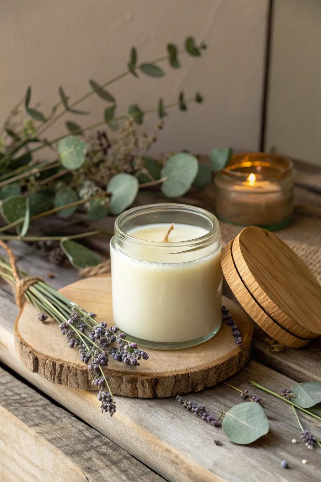 Embrace the skill of simplicity using your self-made fragrant light, filling your area with warmth and natural charm.
