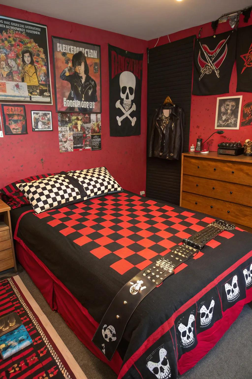 Infuse your area with character using textiles that feature striking patterns and visuals.