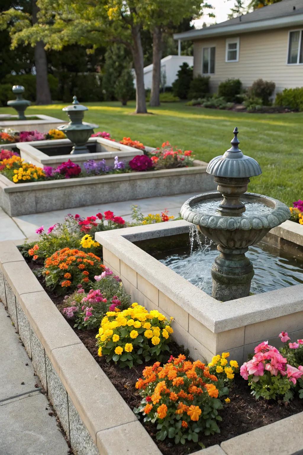 Liquid features bring peace to your garden.