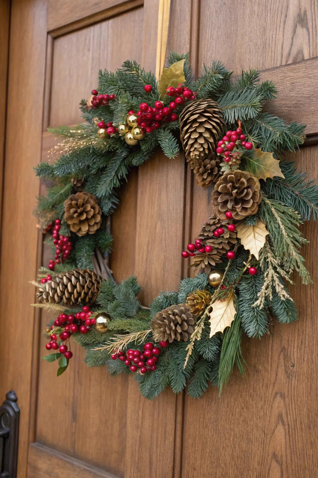 Holistic beauty blending natural elements with festive hues.
