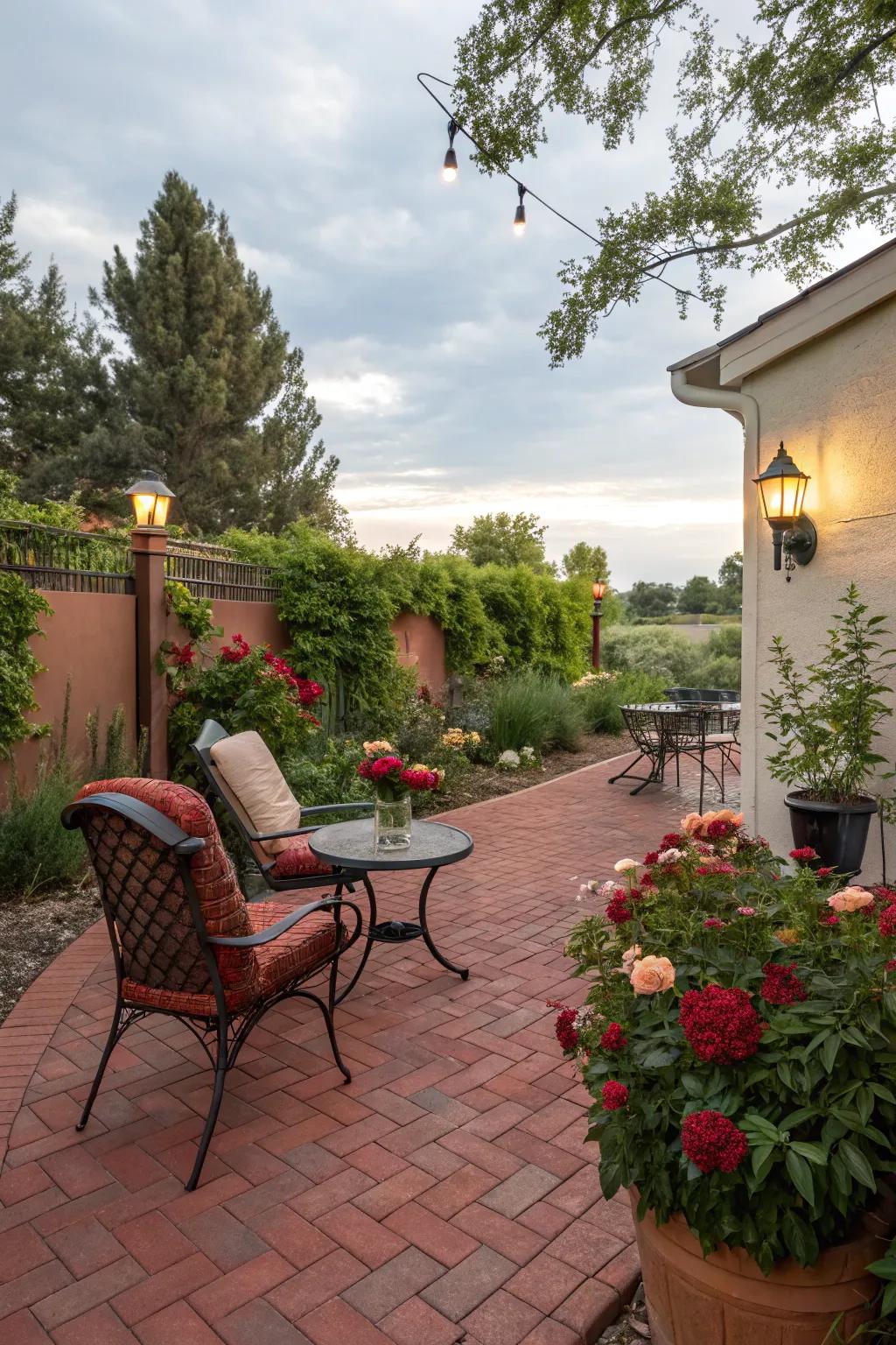 Turn a section of your patio into a tranquil retreat.