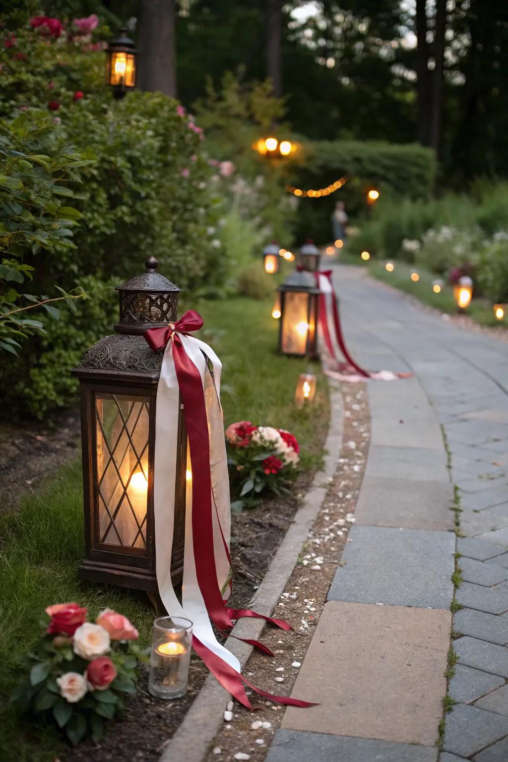 Enhance your lights with upbeat band decorations.