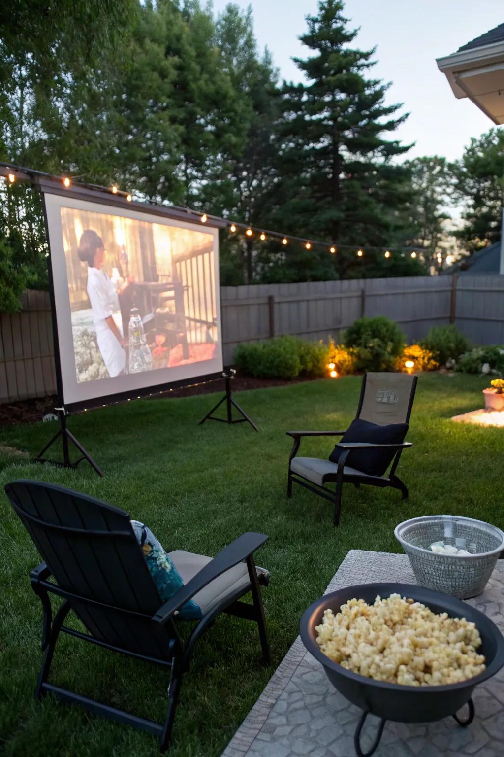Relish your cherished films beneath the constellations with an exterior film evening.