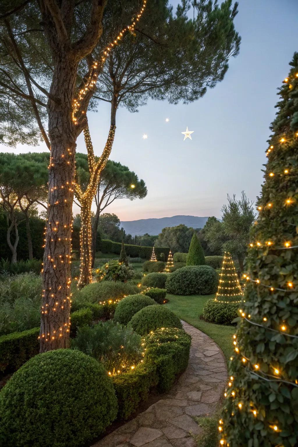 Infuse glamour into your garden with optical illumination.