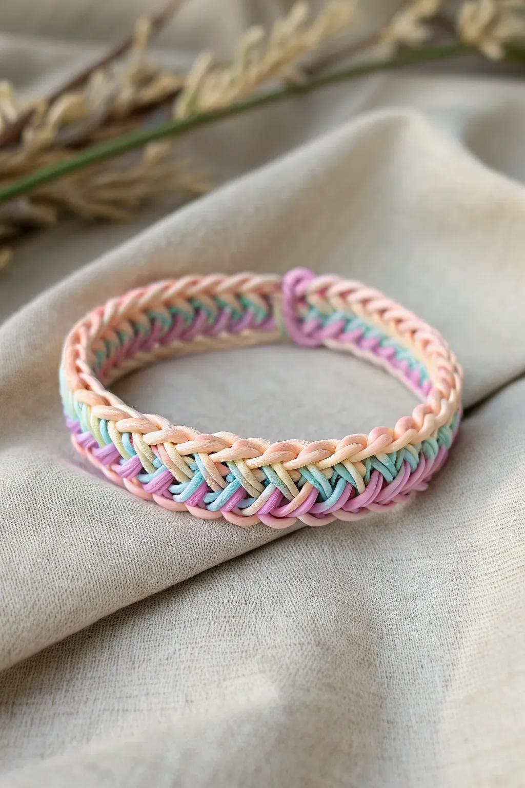 Embrace style with the perplexing magnificence of the six-strand wristband.