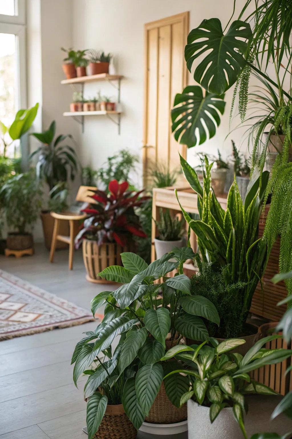 Indoor flora adds vibrancy and vitality to any space.