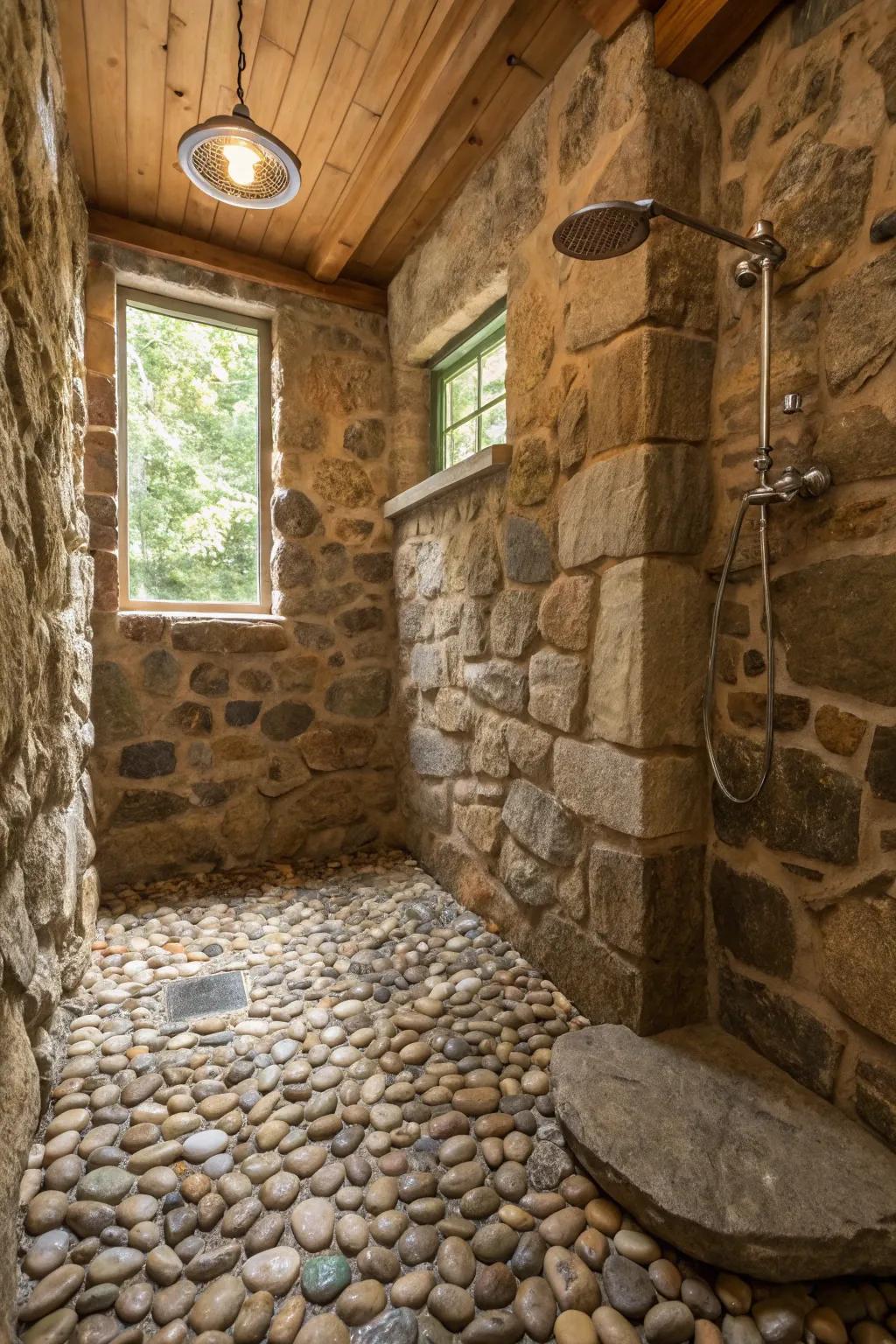 Stone tile flooring brings the essence of nature indoors.