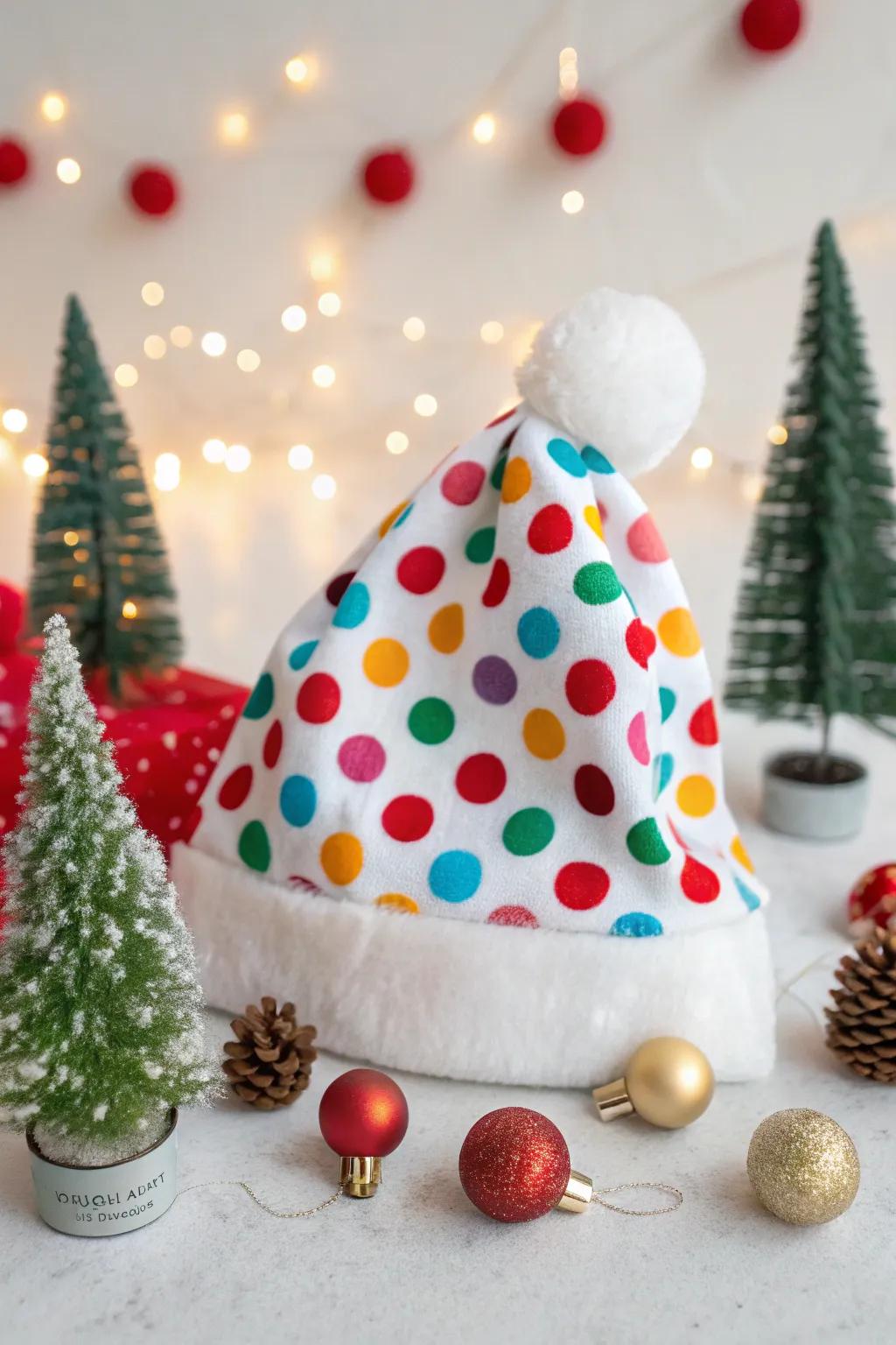Incorporate amusing round patterns for a cheerful, festive appearance.