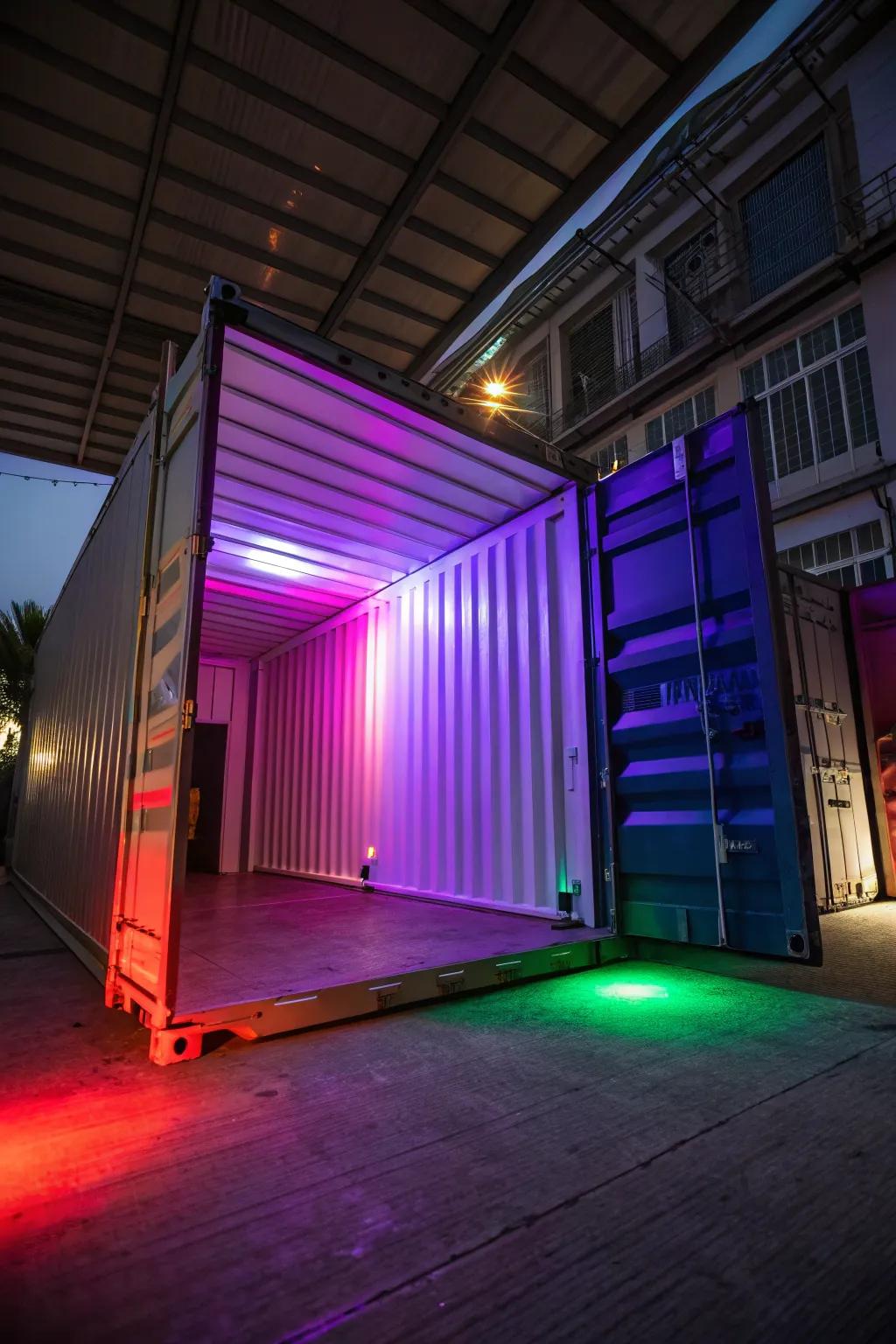 Innovative lighting that helps establish the mood.