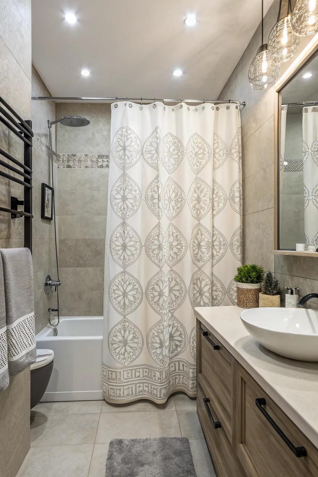 Monochrome patterns provide a refined and subtle elegance.