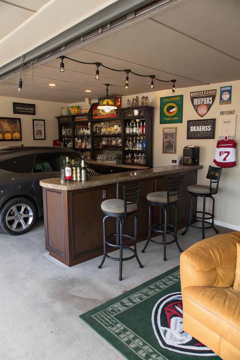 A welcoming bar setting ideal for hosting.