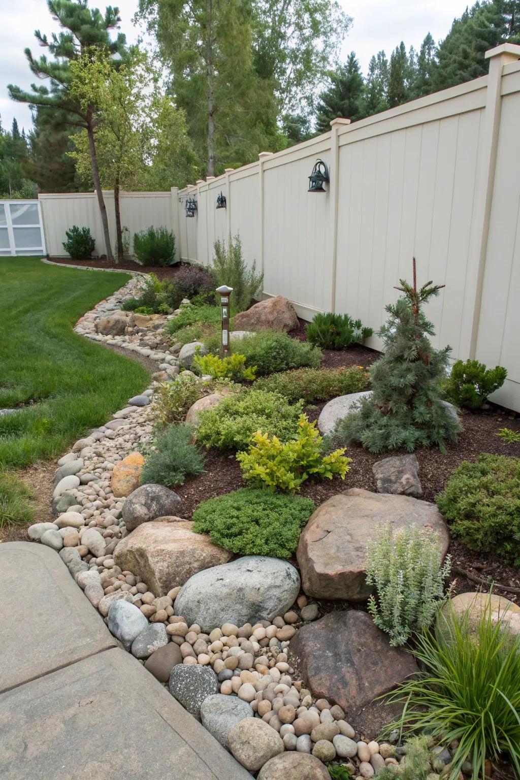 Rock gardens contribute texture and depth to any landscape design.