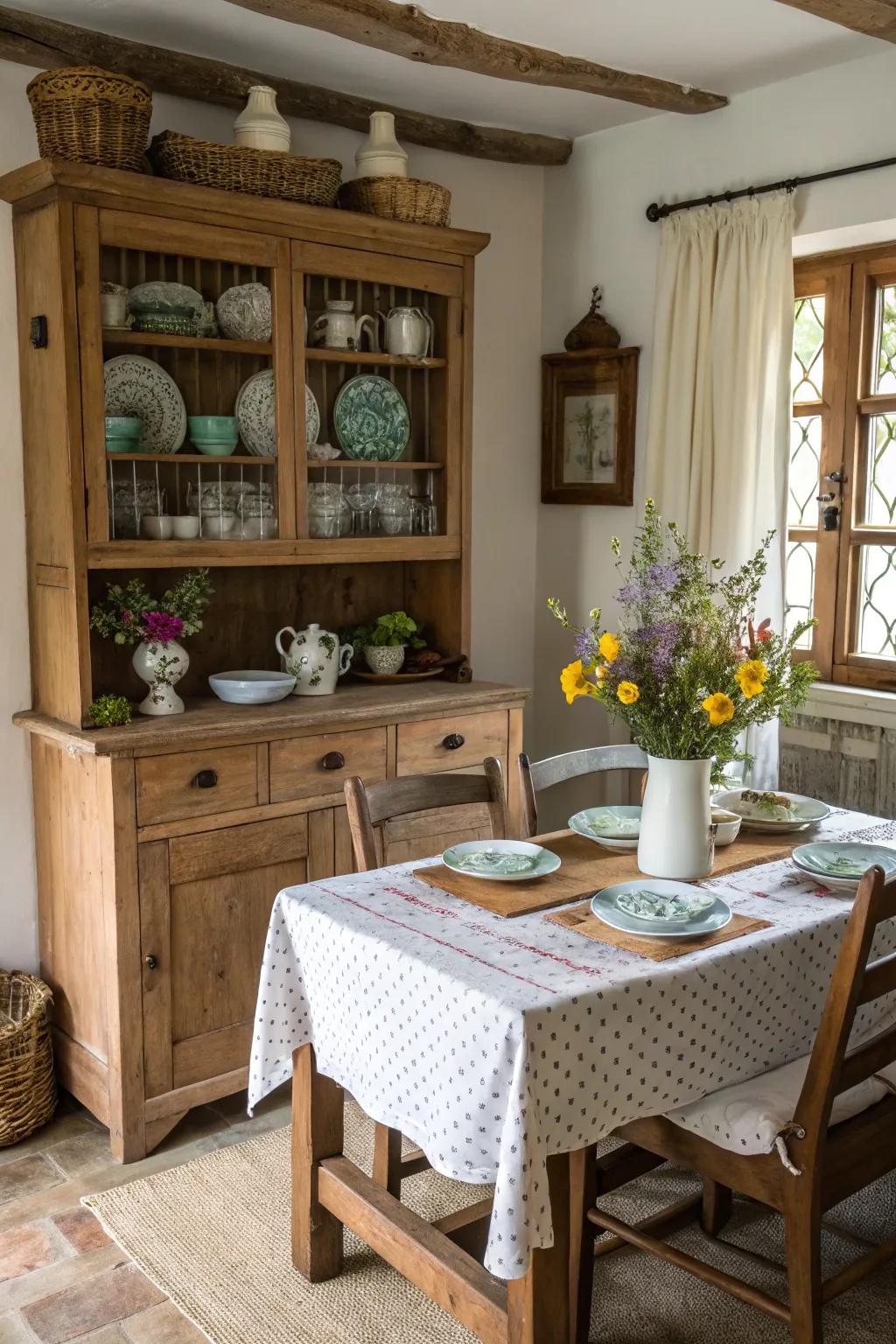 Time-honored accents add historical depth and character.