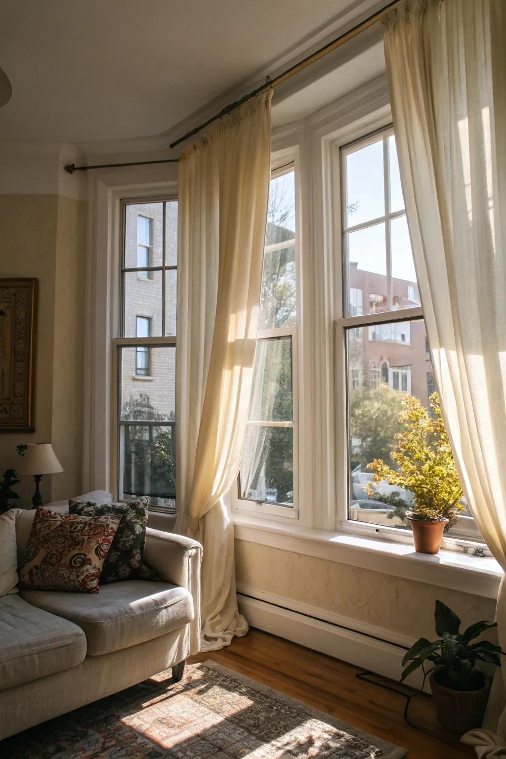 Natural illumination improves the coziness and spaciousness of any area.