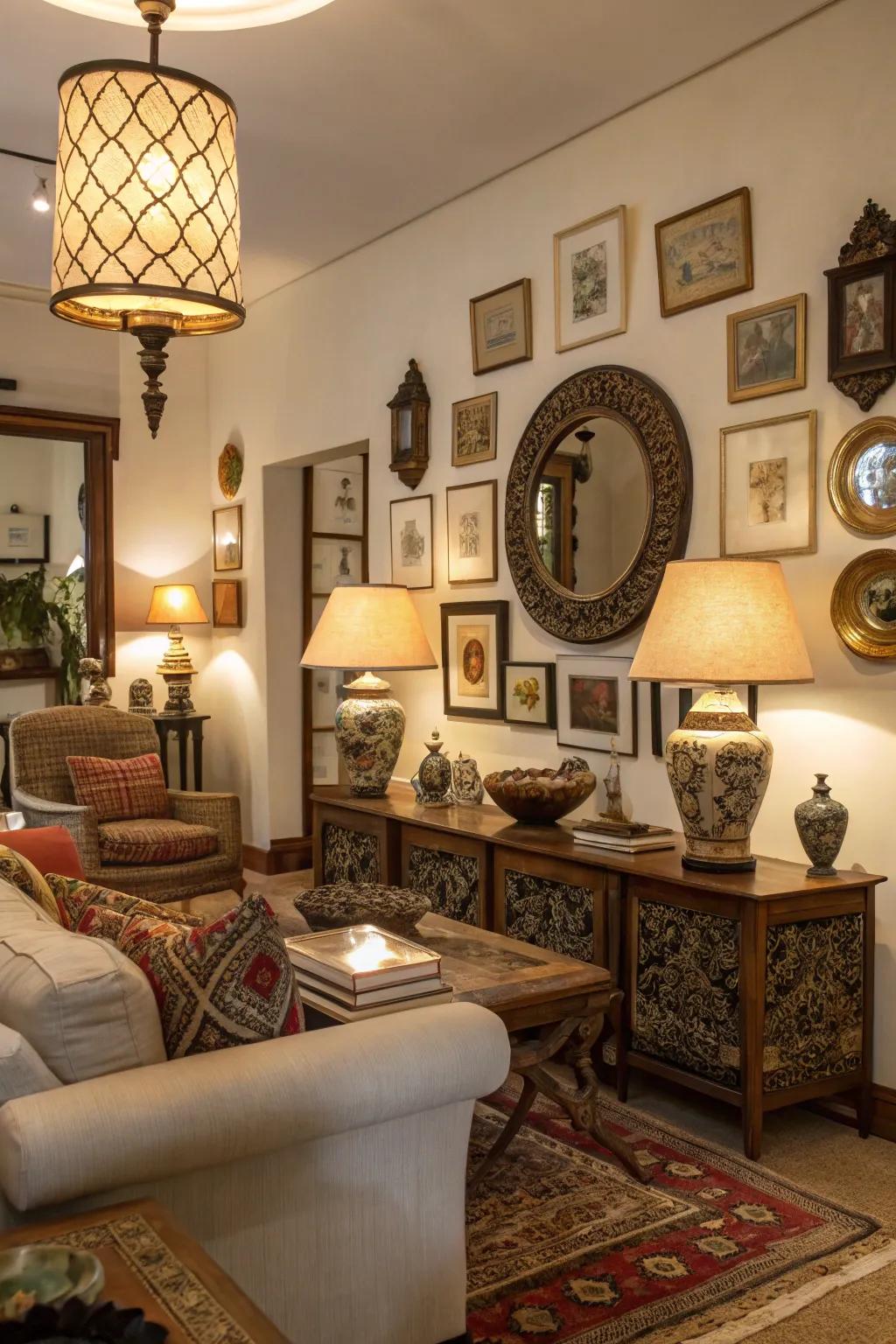 Ornamental accents bring warmth and character.