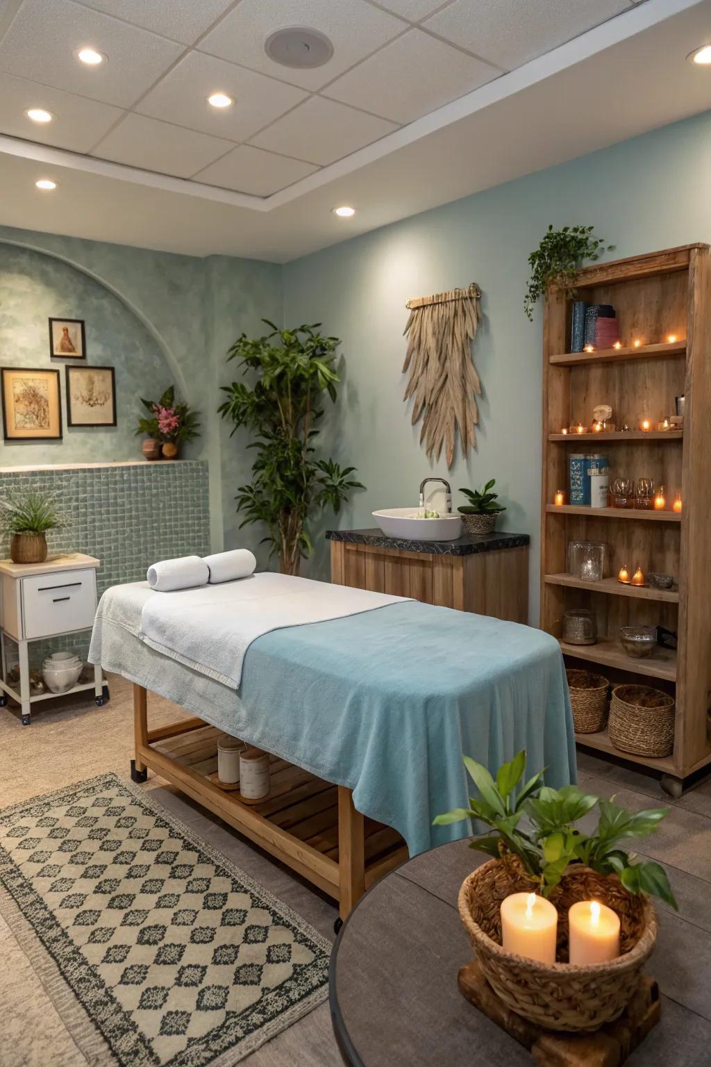 A specialized zone for tailored spa services.