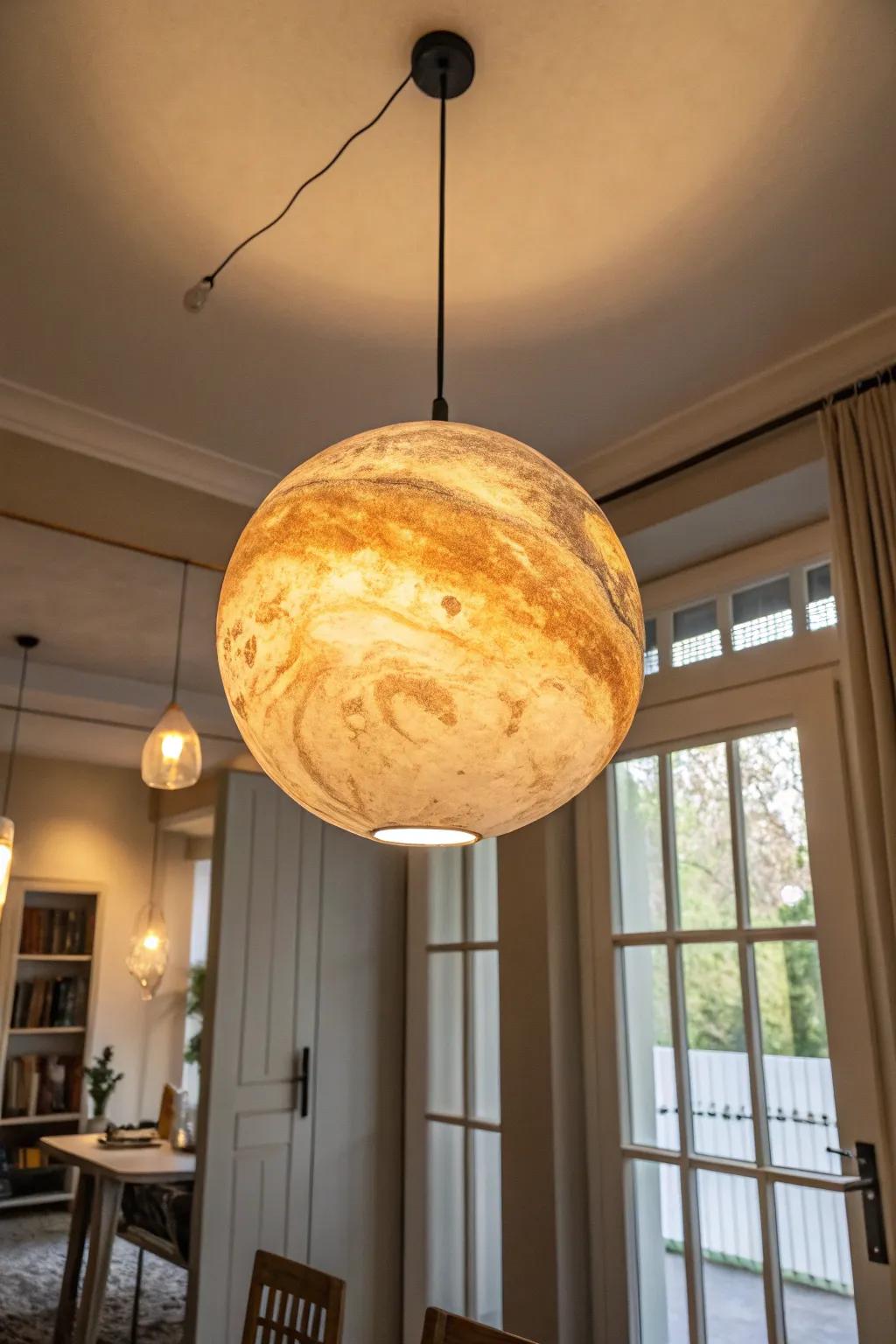 Planet-themed illumination components add a playful element.