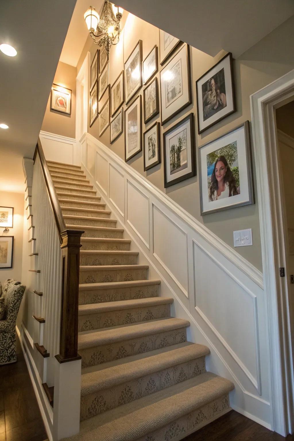 Art gallery style creates a customized gallery atmosphere.