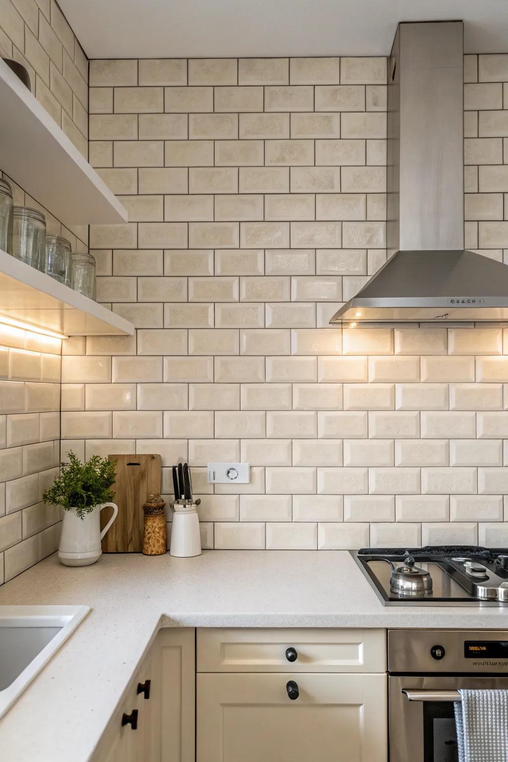 Neutral colors provide a tidy and timeless backdrop.