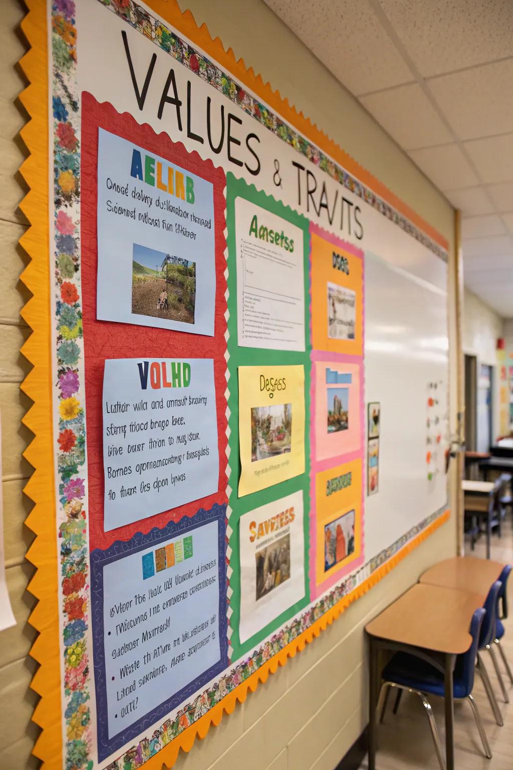 Highlighting fundamental principles and attributes using colorful flair.
