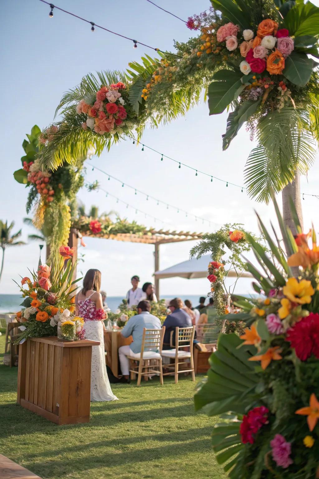 Create a floral wonderland for your guests' enjoyment.