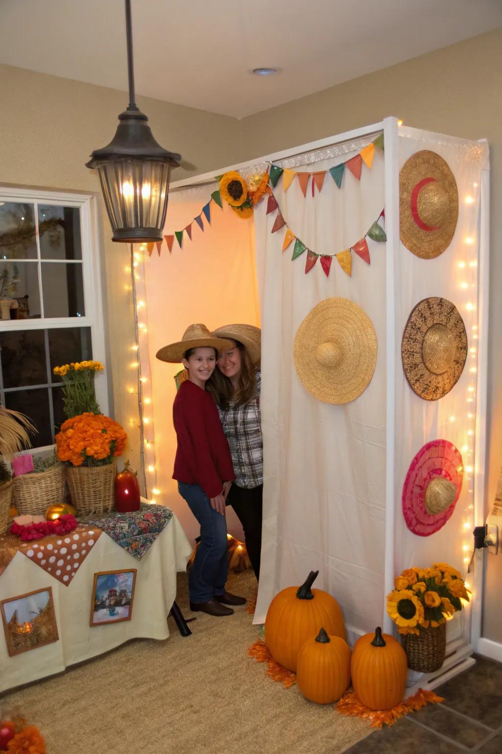 Capture the joy of the season using a delightful photo spot.