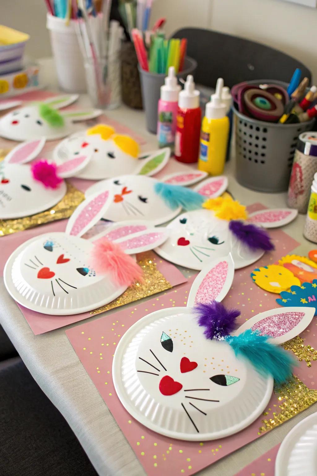 Pleasurable and effortless Easter rabbit masks for youngsters.