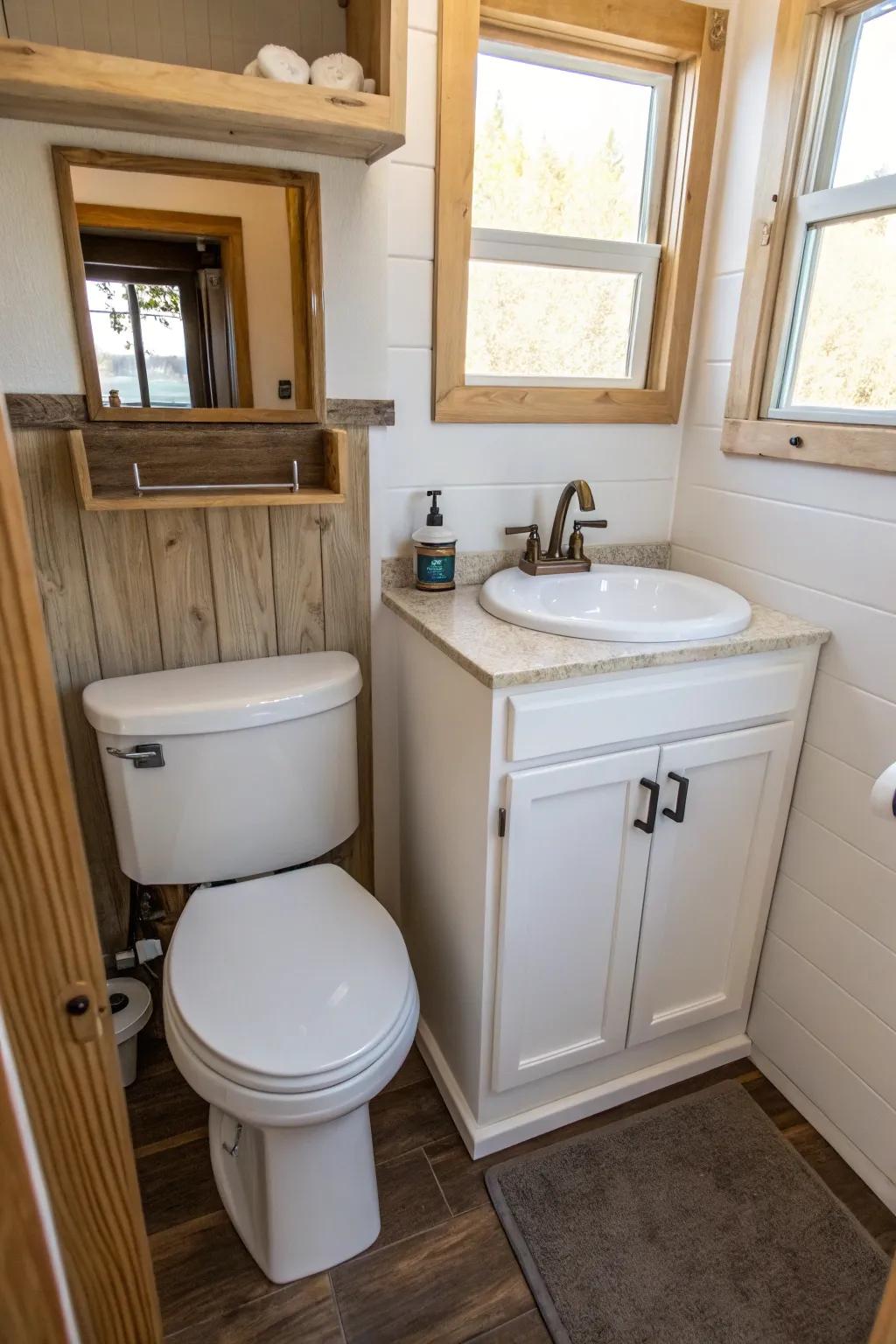 This toilet-sink combo ingeniously saves space and water.