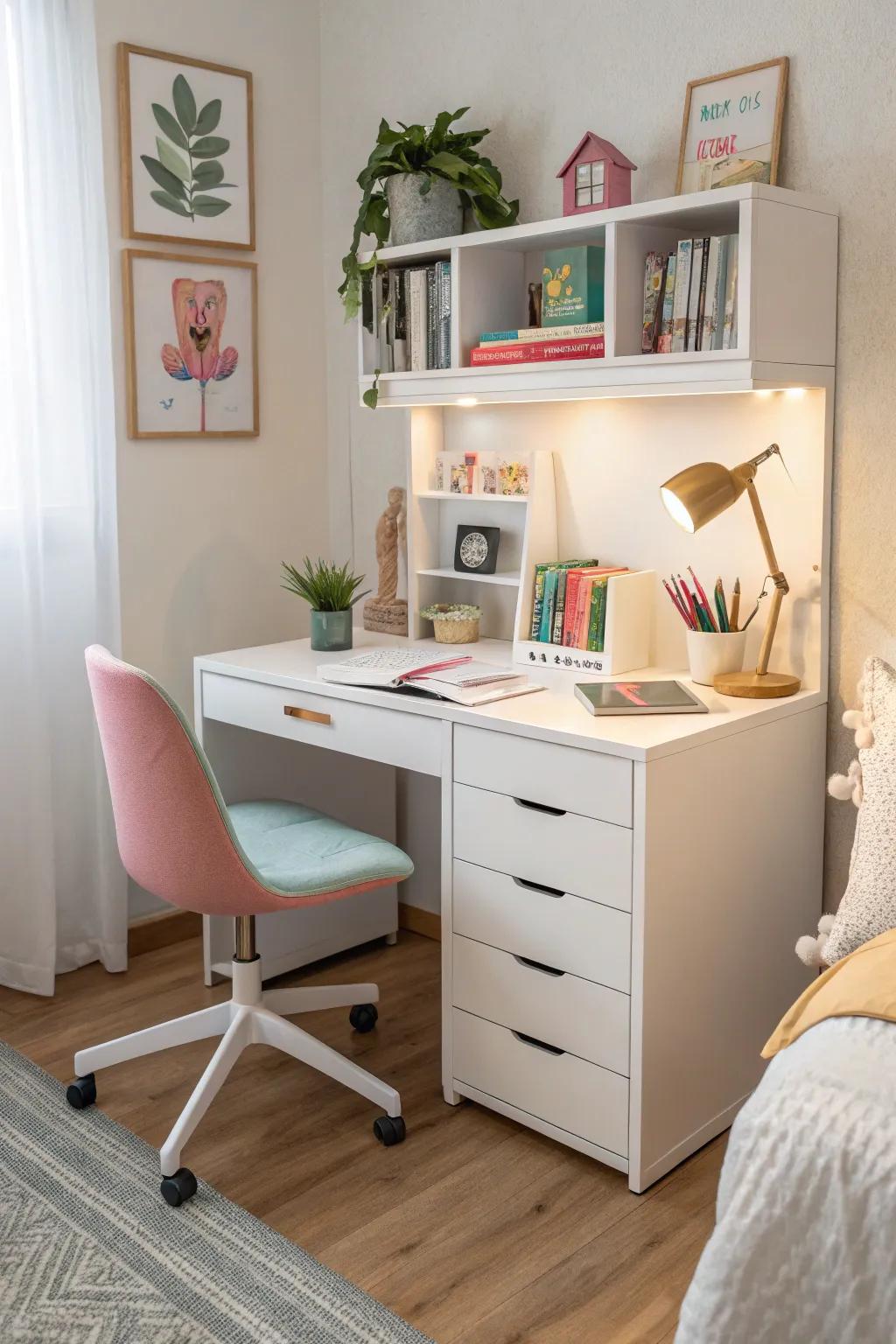 A dedicated study area aids in building an efficient and inspiring environment for learning.