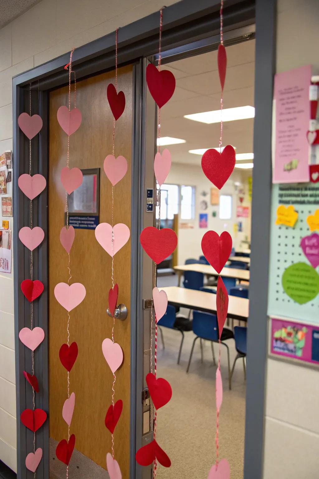Valentine's Balloon Bonanza, boosting morale with festive decor.
