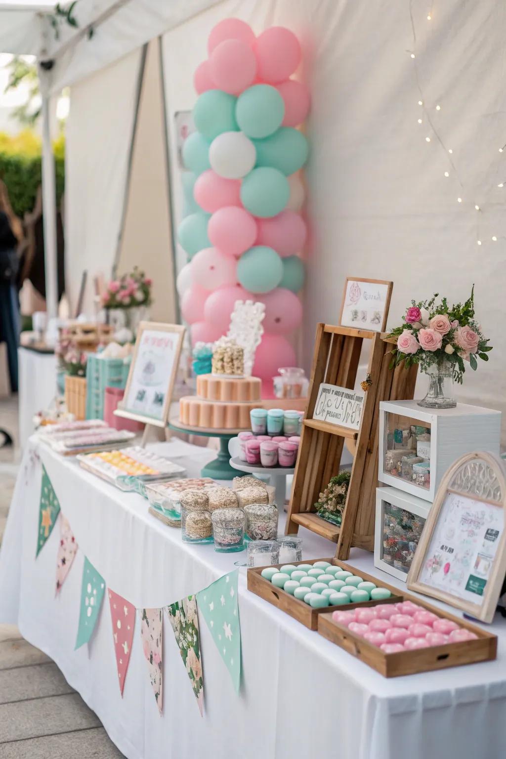 A well-planned color scheme makes your display look professional and visually appealing.