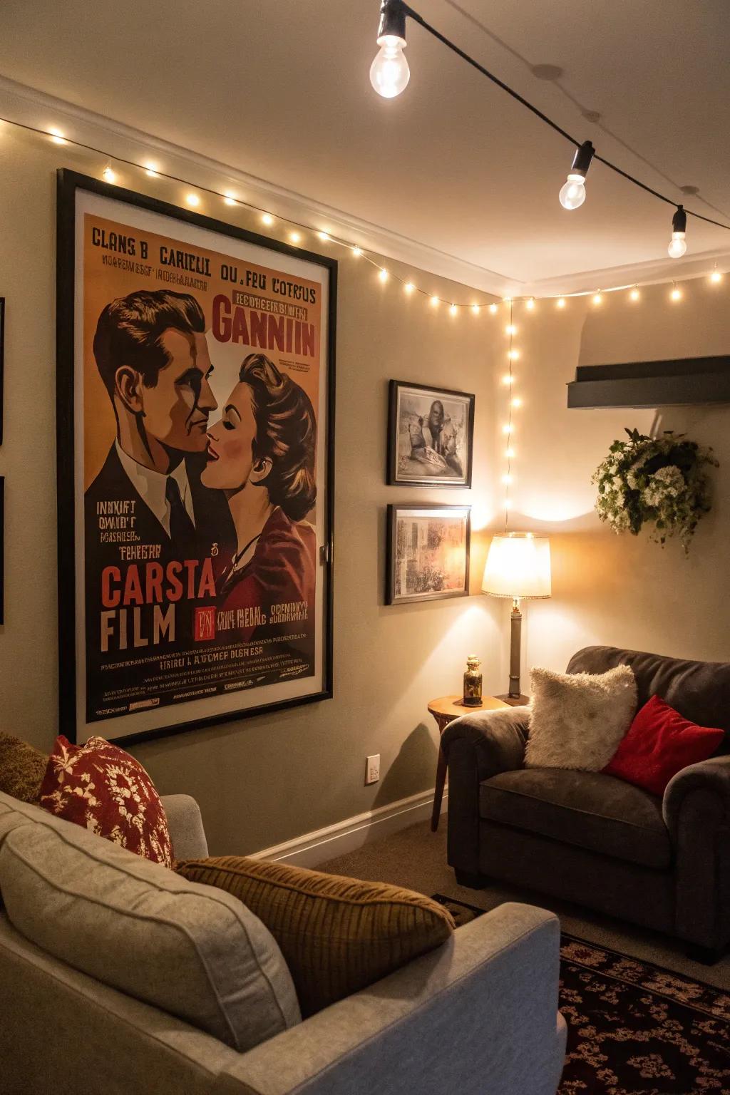 Retro art lends an alluring vintage appeal.