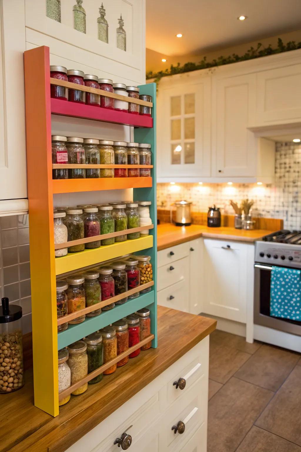 Infuse your kitchen with life through vibrant spice fixtures.