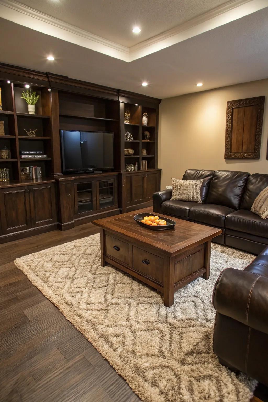 A textured floor covering adds both warmth and comfort to your living space.