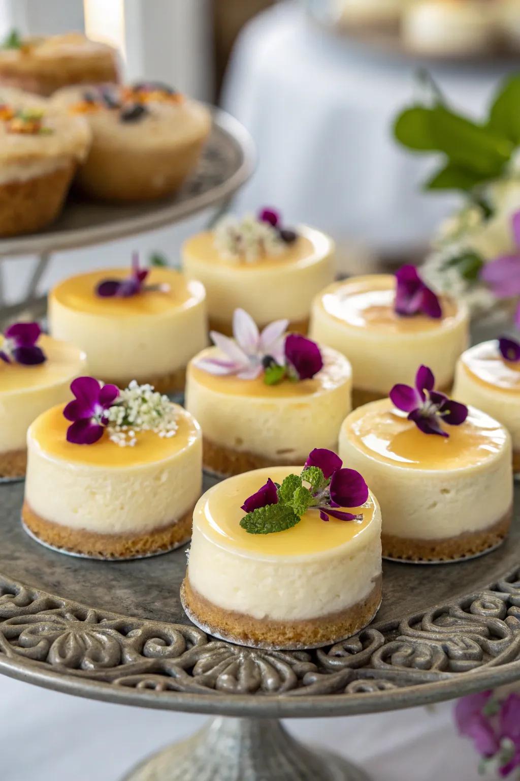 Bloom-topped cream cakes that are as beautiful as they are delicious.