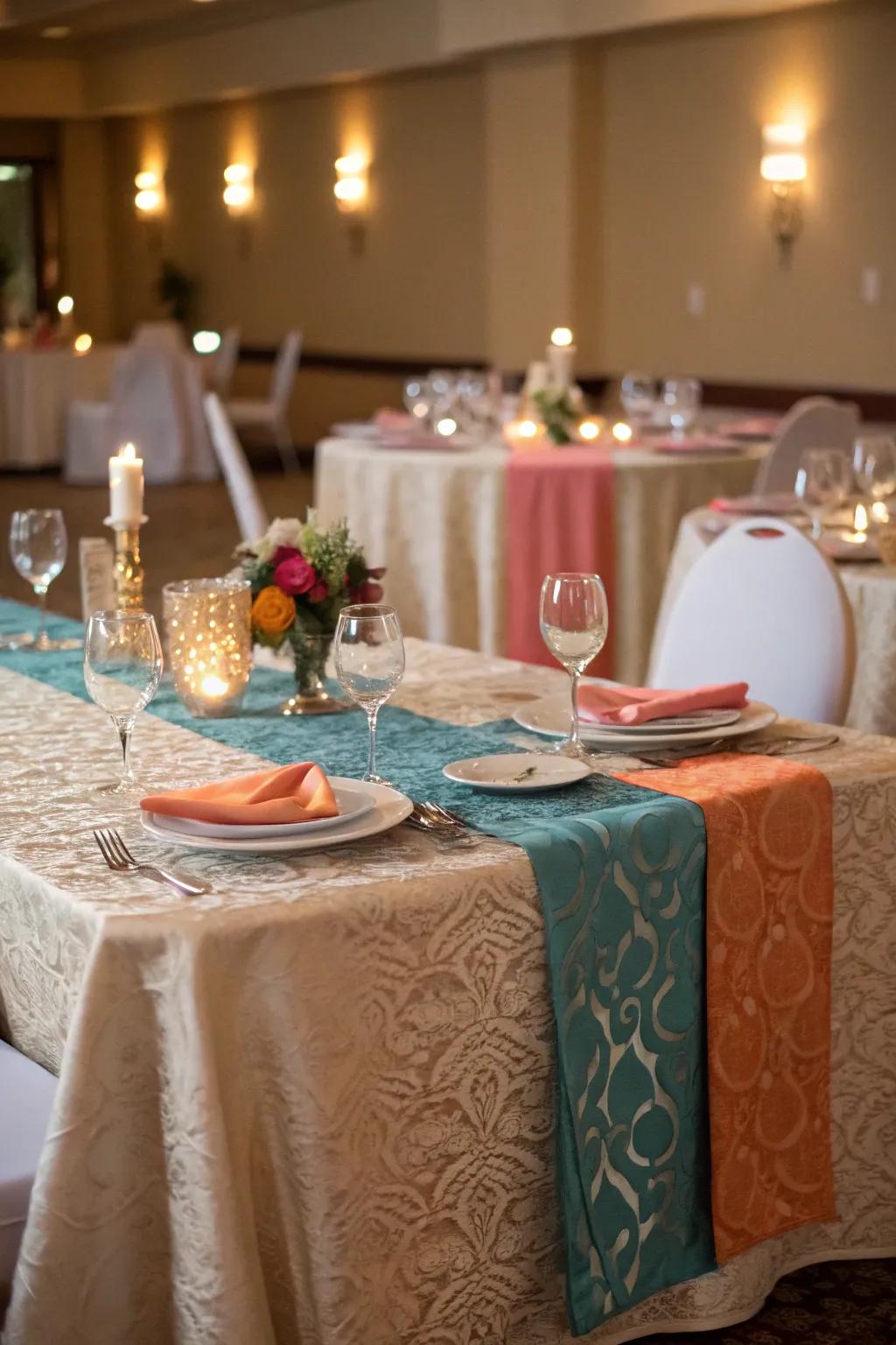Textured textiles heighten the tactile allure of your tablescape.