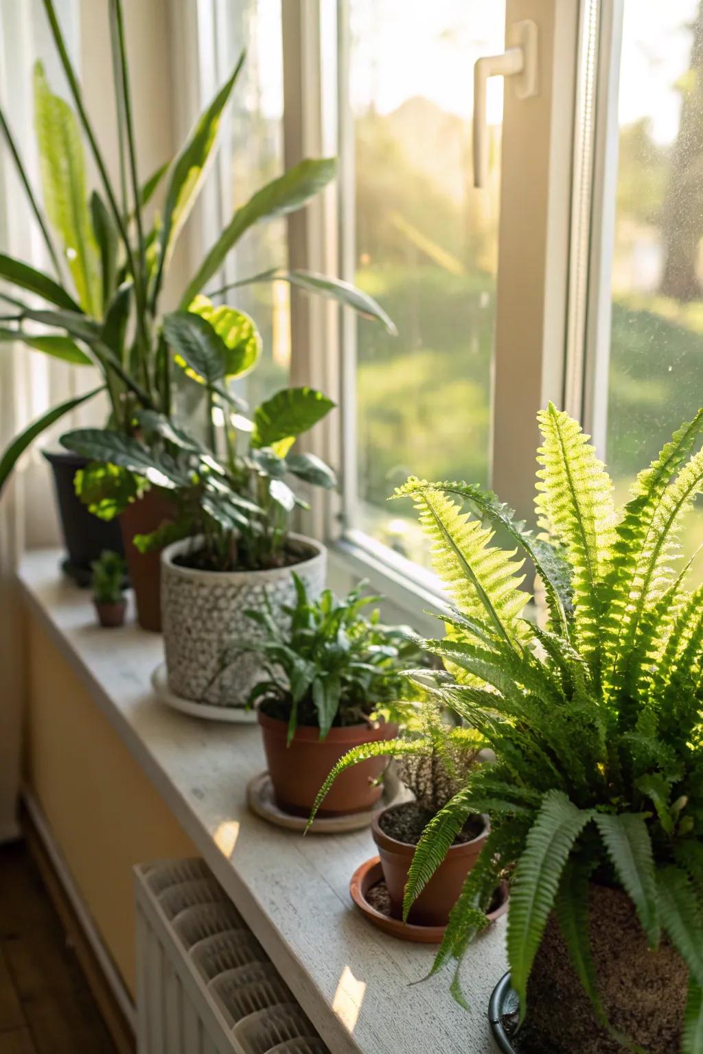 Indoor greenery to bring a hint of nature.