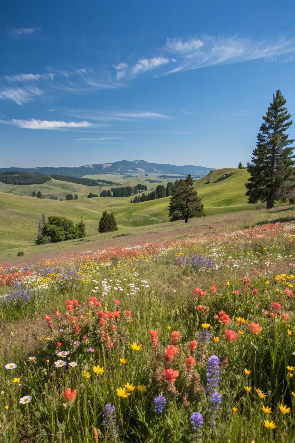 An impressive wildflower meadow highlighting nature’s palette.