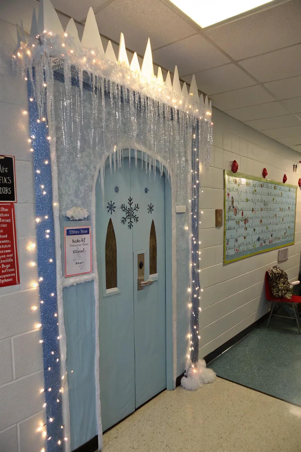 An enchanting ice palace intended to spark young imaginations.