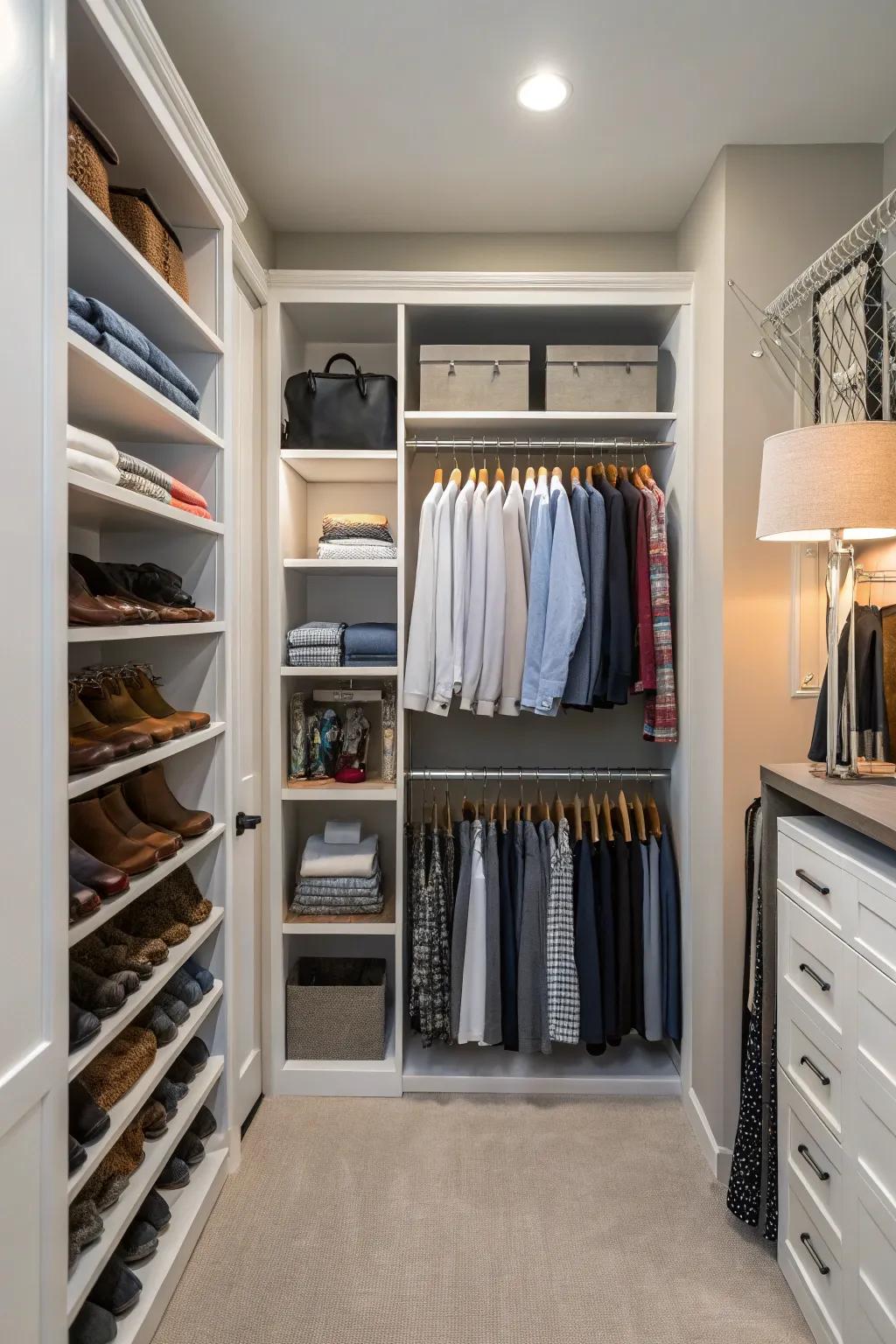 Adjustable shelving that evolves with your needs.