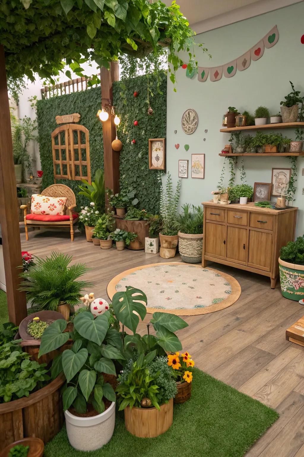 A vegetation oasis delivers calmness to your home.