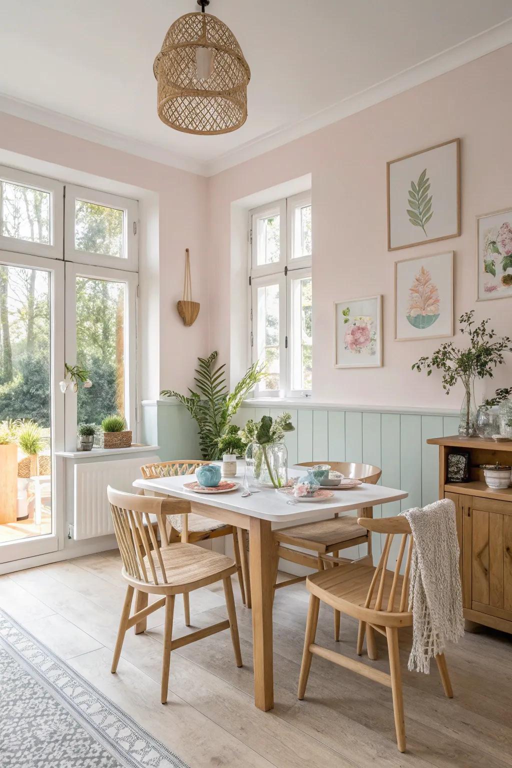 Light hues boost openness and warmth.