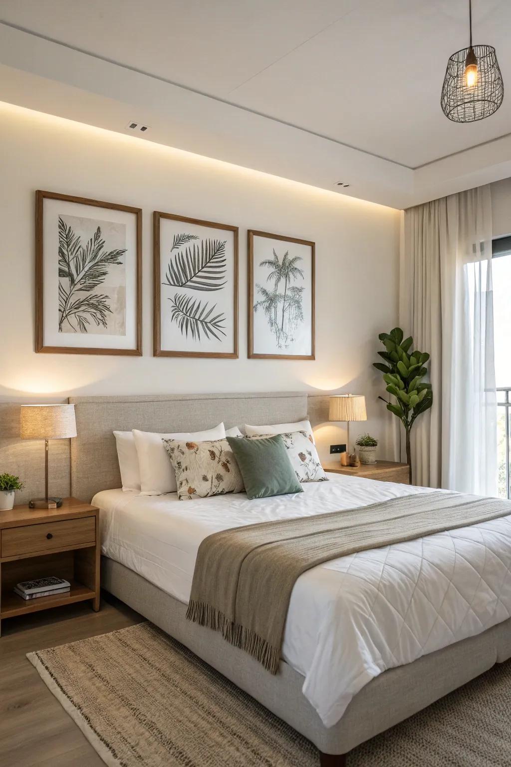 Achieve peace through simple artistic designs.