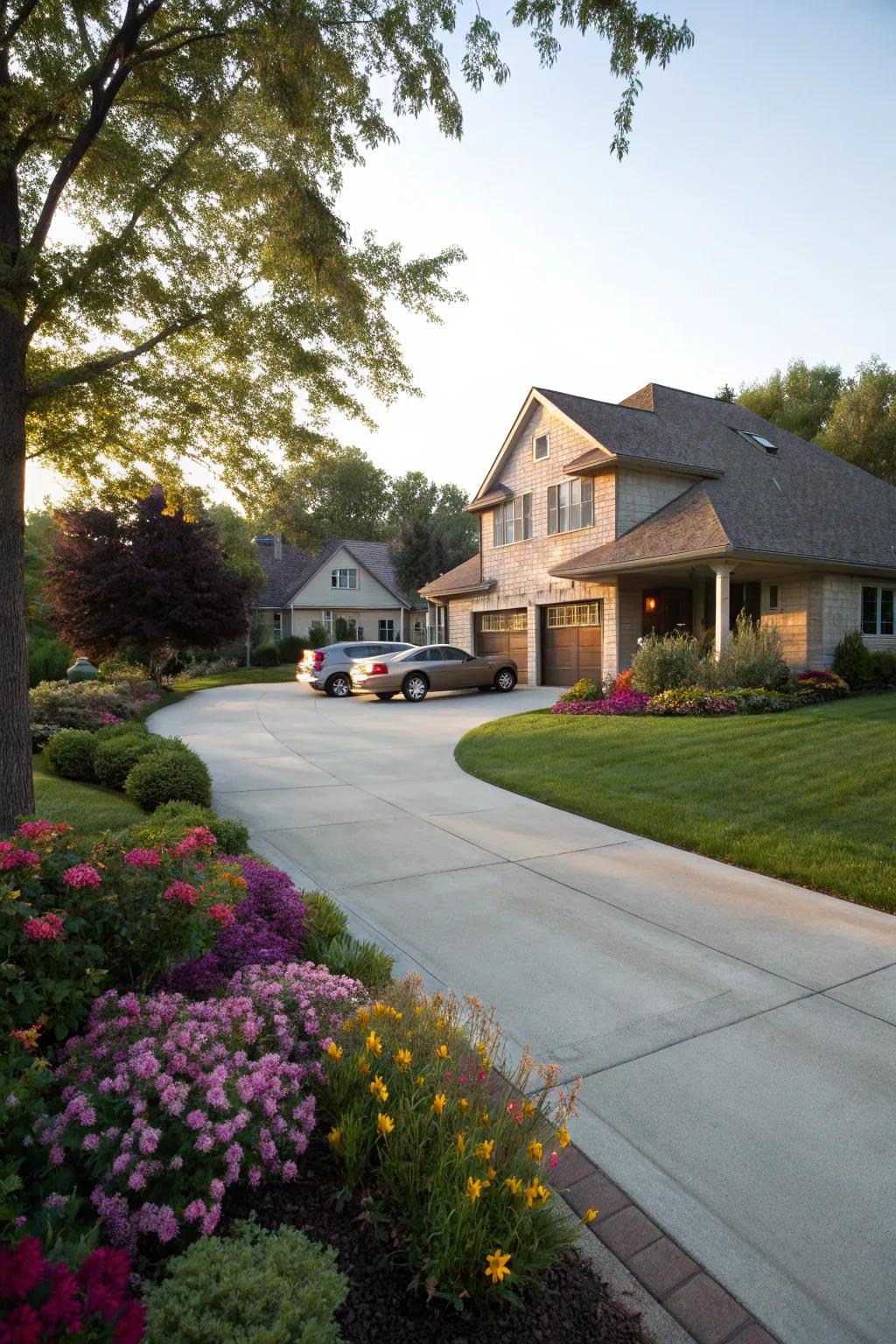 A seamless driveway blueprint that enhances home accessibility.